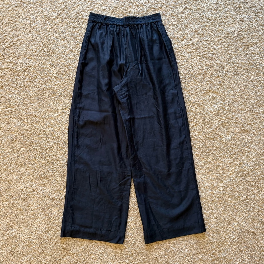 Harlow Flowy Wide Leg High Waisted Pants lightweight fabric - Picture 4 of 9